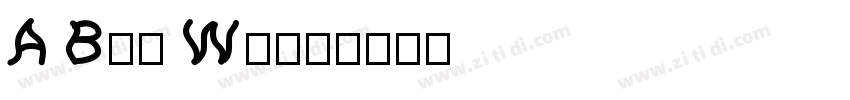A Bit Wavy字体转换 A Bit Wavy字体转换